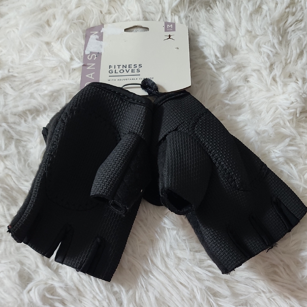 Danskin Black Fitness Gloves Brand New